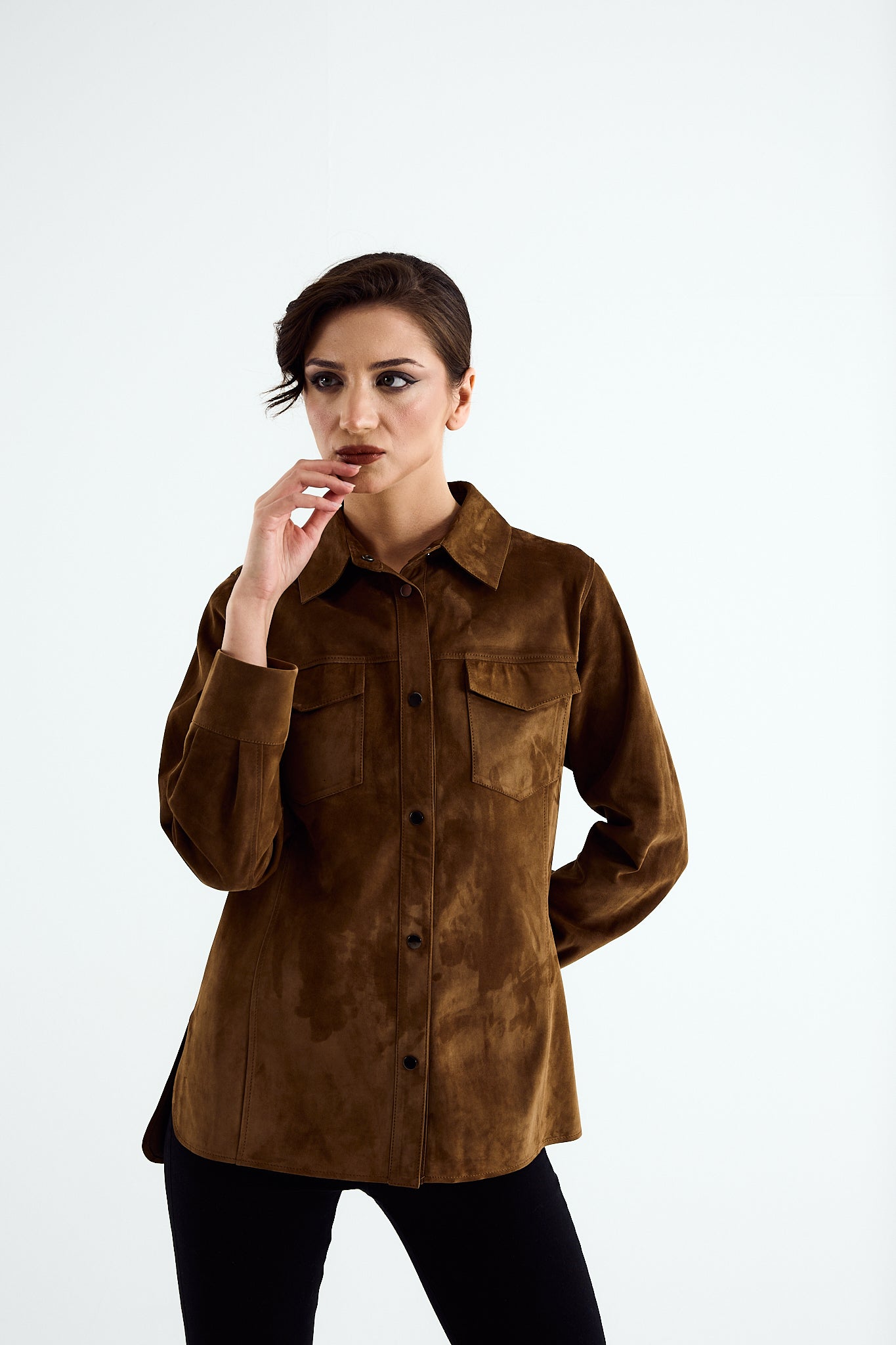 TESS Texas Suede Shirt Jacket
