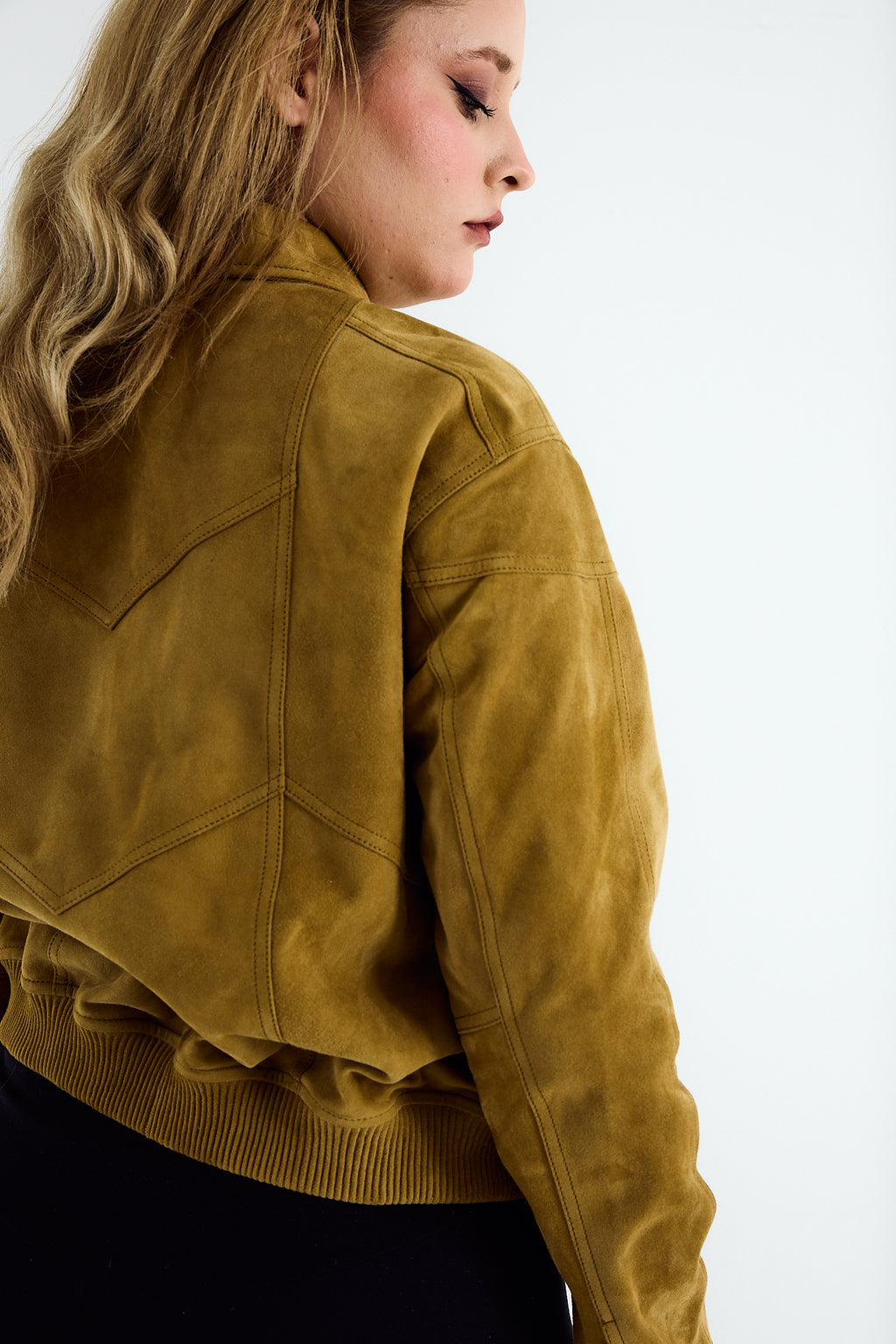 MILA Antique Moss Suede Jacket