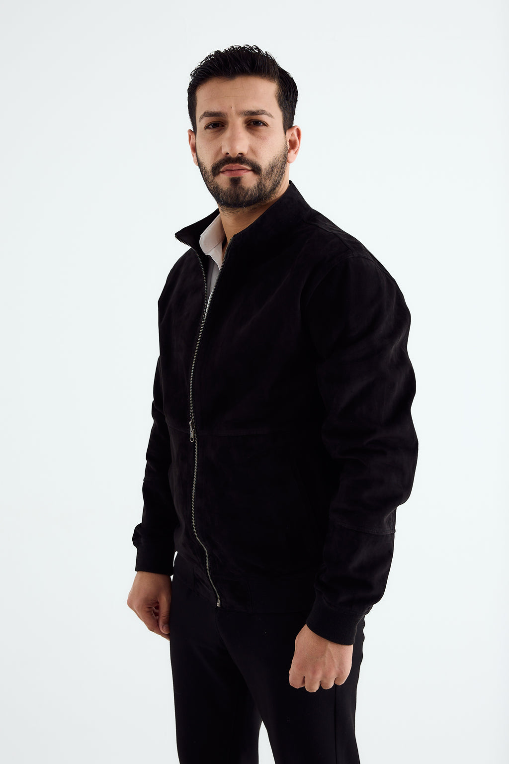 ROMA Suede Bomber Jacket
