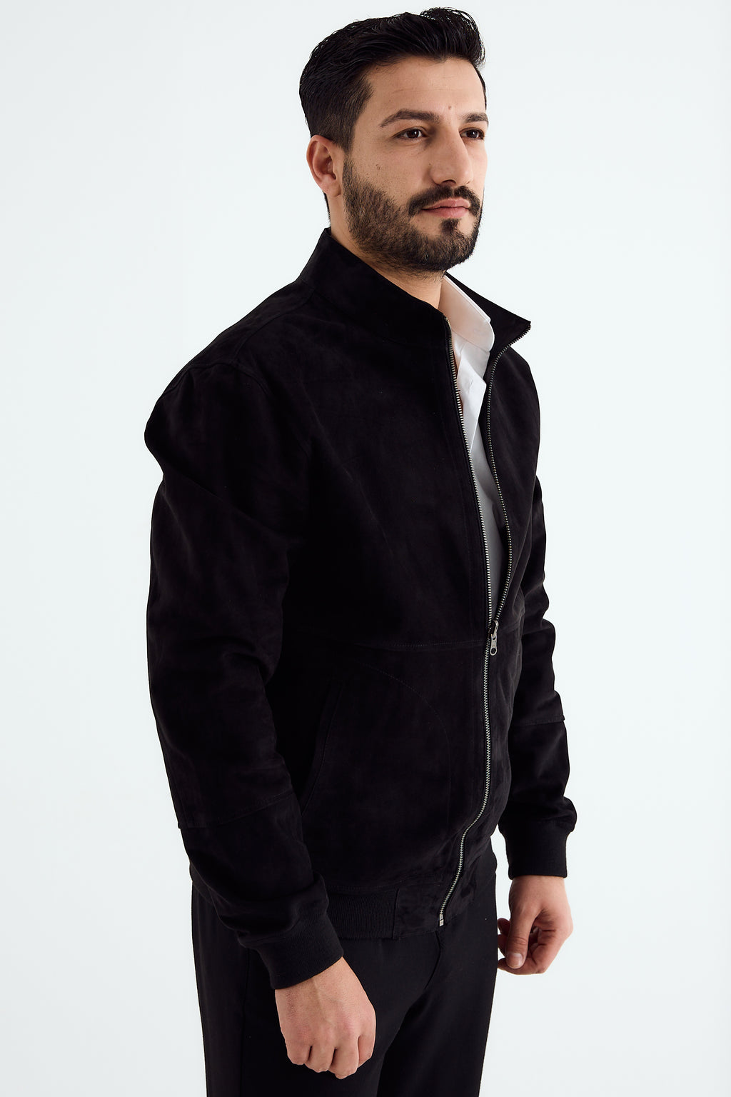 ROMA Suede Bomber Jacket