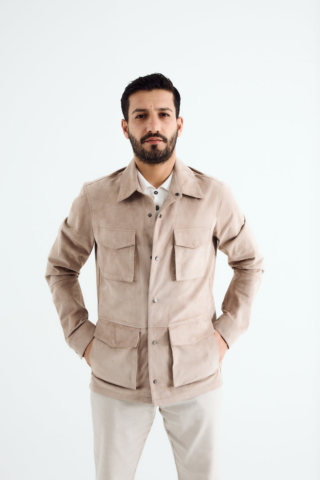 MATTEO Suede Safari Jacket