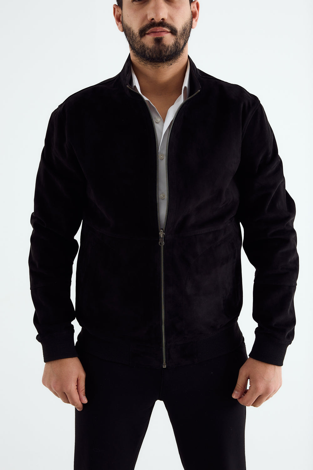 ROMA Suede Bomber Jacket